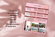 Four Page Media Kit in Pink, a Templates & Theme by ProductiveandFree (Thumbnail 7 of 13)
