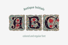 Antique Initials font