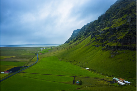 Aerial view of icelandic south coast, an Architecture Photo by Igor Tichonow