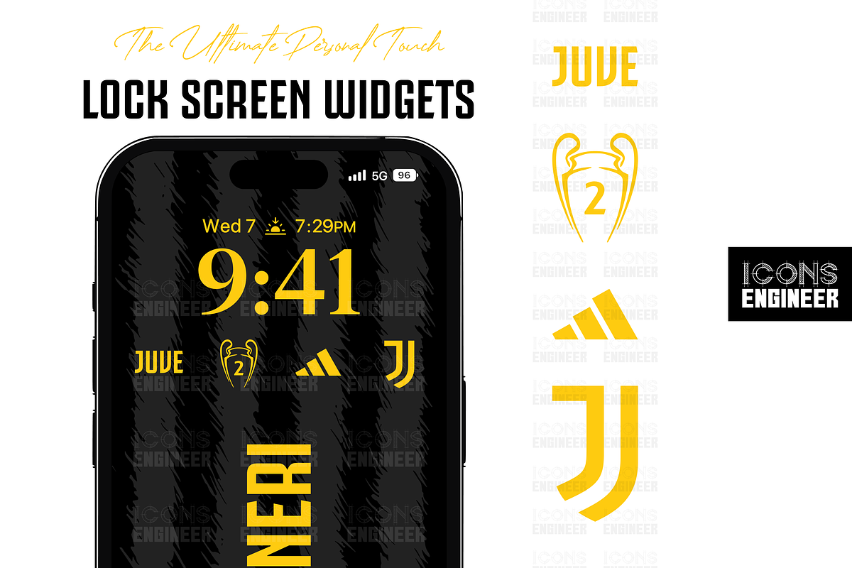 Juventus 23/24 Theme Pack | Home Kit, an Icon by IconsEngineer (Photo 7 of 11)