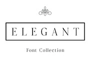 Elegant - Font Collection - 7 Fonts, a Sans Serif Font by CorgiAstronaut (Thumbnail 1 of 41)