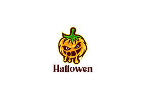 Halloween Pumpkins Mascot Design