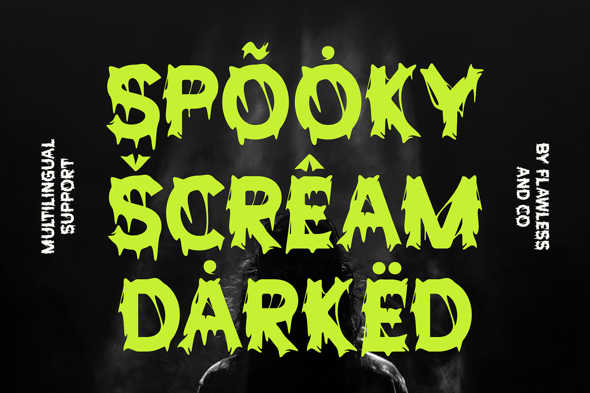 Hellver - Horror Display Font, a Sans Serif Font by Flawless And Co (Photo 10 of 10)