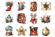 Cozy Christmas Watercolor Set, a Graphic by CitraGraphics (Thumbnail 3 of 3)