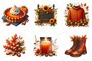 Burnt Orange Autumn Sublimation Clip, an Illustration by DreamPrint404 (Thumbnail 3 of 6)