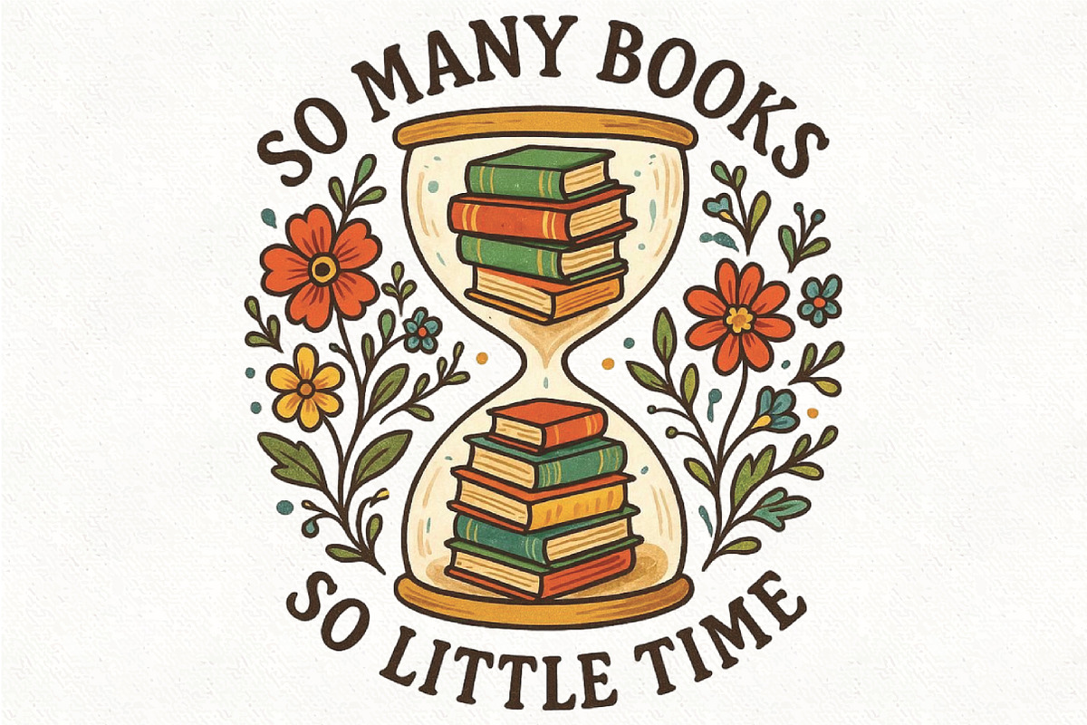 So Many Books So Little Time PNG, an Illustration by CraftArtStudio (Photo 1 of 4)