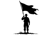 Combat Soldier Silhouettes Bundle, an Illustration by Creativeshirt (Thumbnail 2 of 7)