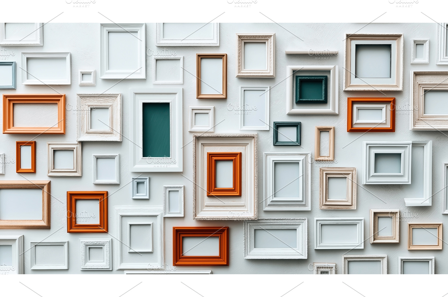 Collection of empty picture frames, an Arts & Entertainment Photo by Sergey Kotenev