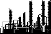 Industrial Factory Silhouette Bundle, an Illustration by Designs_River (Thumbnail 9 of 45)