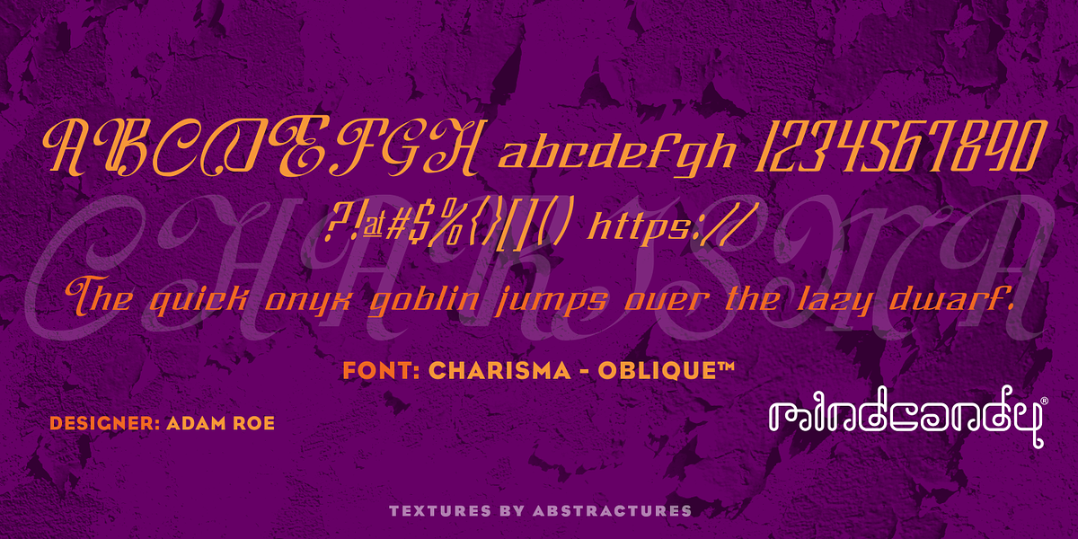 Charisma™, a Blackletter Font by MINDCANDY (Photo 2 of 2)