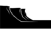 Cliff Landscape Silhouette, an Object Graphic by Creativeshirt (Thumbnail 8 of 20)