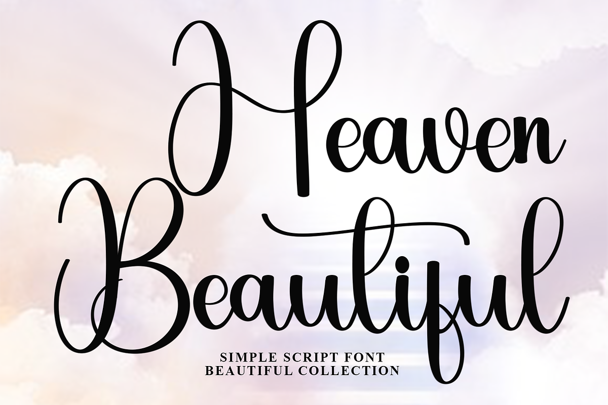 Heaven Beautiful, a Handwritten Font by FreshTypeINK (Photo 1 of 8)