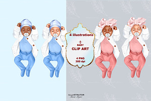 Baby Girl Baby Boy Clipart