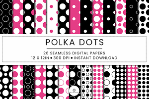 Polka Dot Seamless Pattern