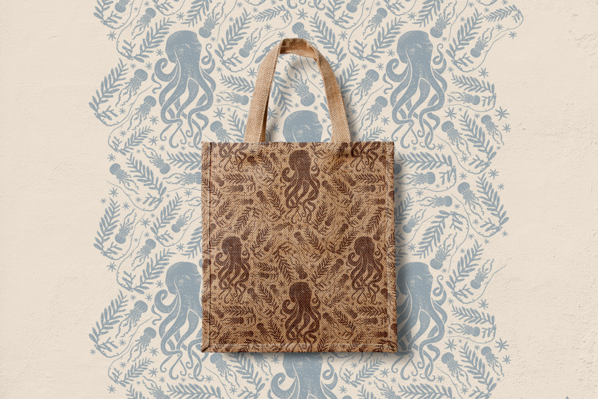 Inhabitants of the sea patterns, a Pattern Graphic by Piñata (Photo 11 of 14)