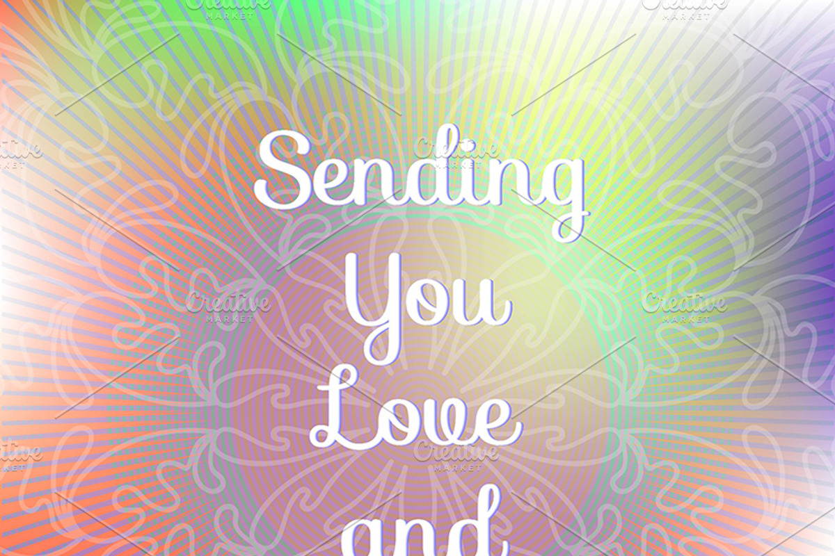 Sending You Love and Light, a Card Template by pictures for you
