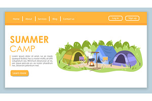 Summer Camp Landing Page Template