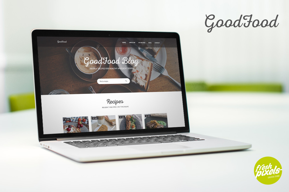 GoodFood - Blog PSD template, a Websites & App Template by FreshPixels (Photo 2 of 4)