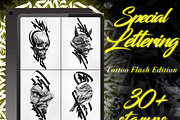 Special Lettering tattoo bundle, a Brush Add-On by ProcreateInk (Thumbnail 1 of 10)