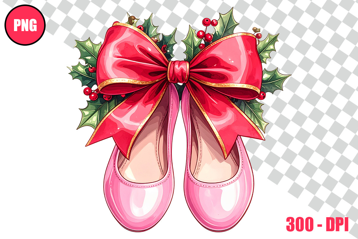 Christmas Ballet Slippers Cliparts, a Person Illustration by taramija (Photo 24 of 26)