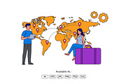 Global Market Research Team, a Person Illustration by Partikusi Design (Thumbnail 2 of 3)