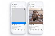Instagram Template Mockup Adobe XD, a Social Media Template by Dilshod Sobirov (Thumbnail 3 of 13)