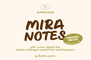 Mira Notes, a Handwritten Font by RanRan & Co. (Thumbnail 1 of 12)