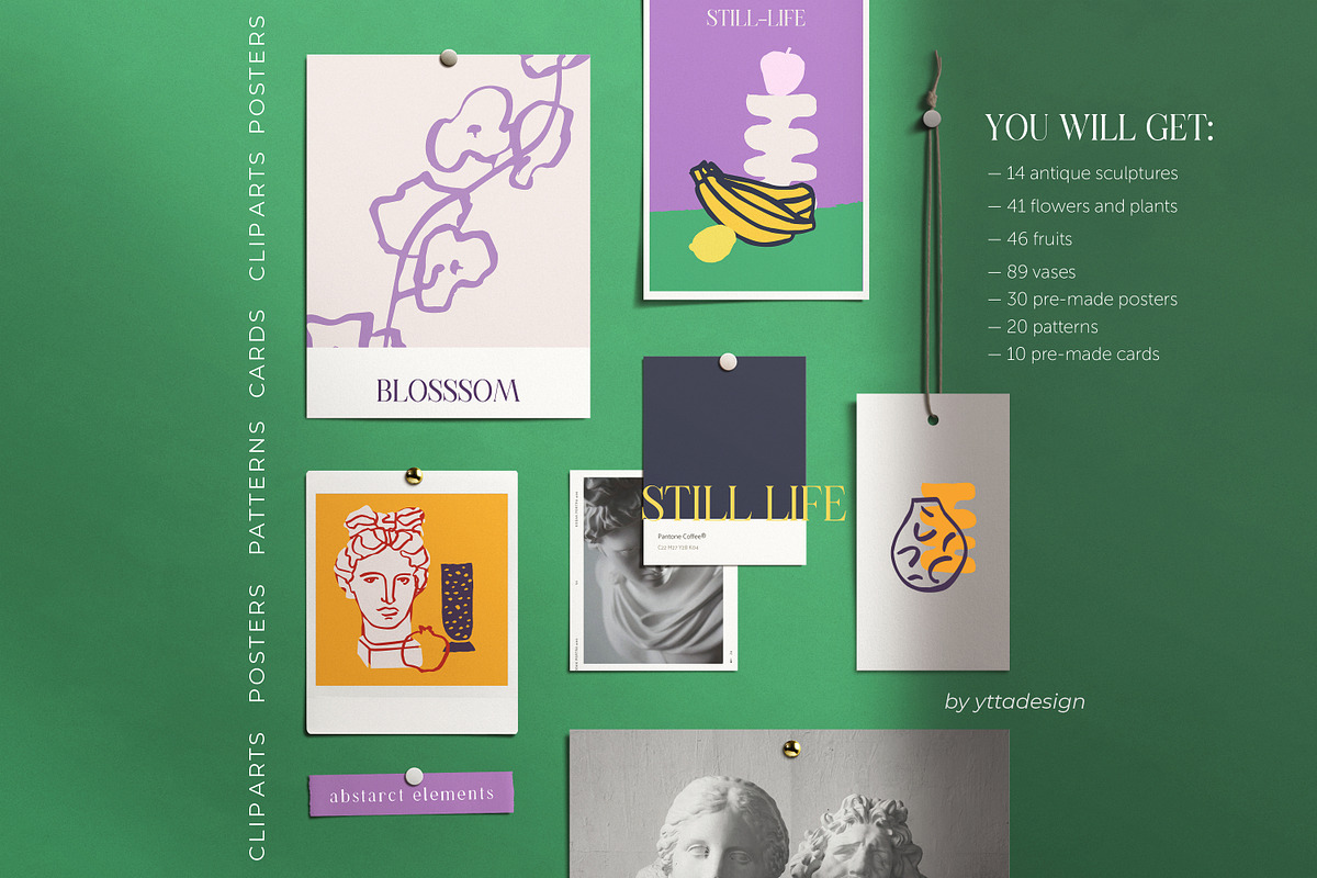 Still life creator patterns & poster, an Object Graphic by yttadesign (Photo 2 of 15)