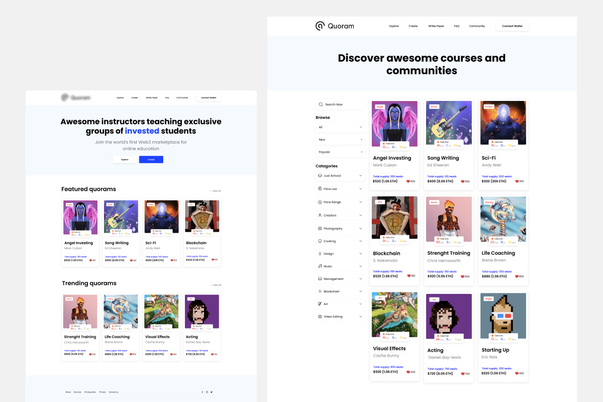 3 In 1 NFT Landing Page UI KIT, an UI Kit Template by ArtGalaxy (Photo 4 of 4)