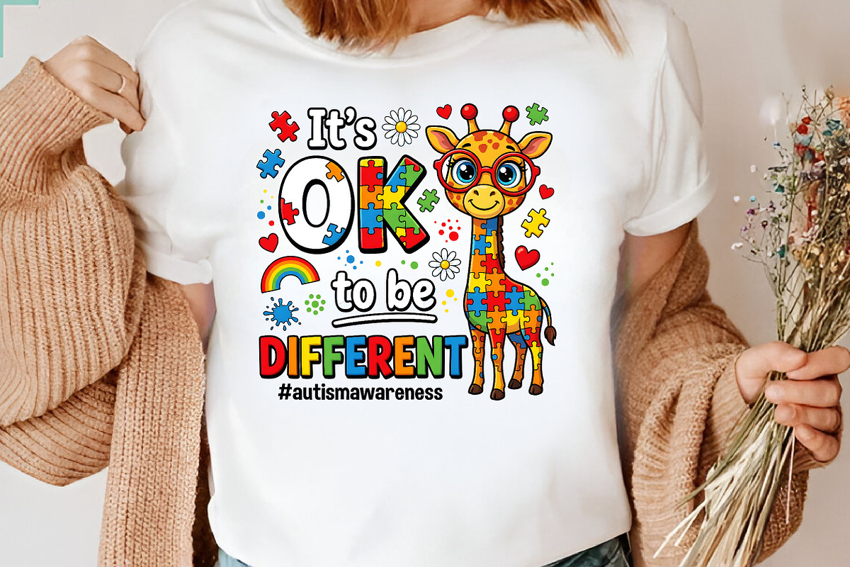 Its Ok to Be Different Autism Awaren, an Illustration by CreationArt (Photo 4 of 5)