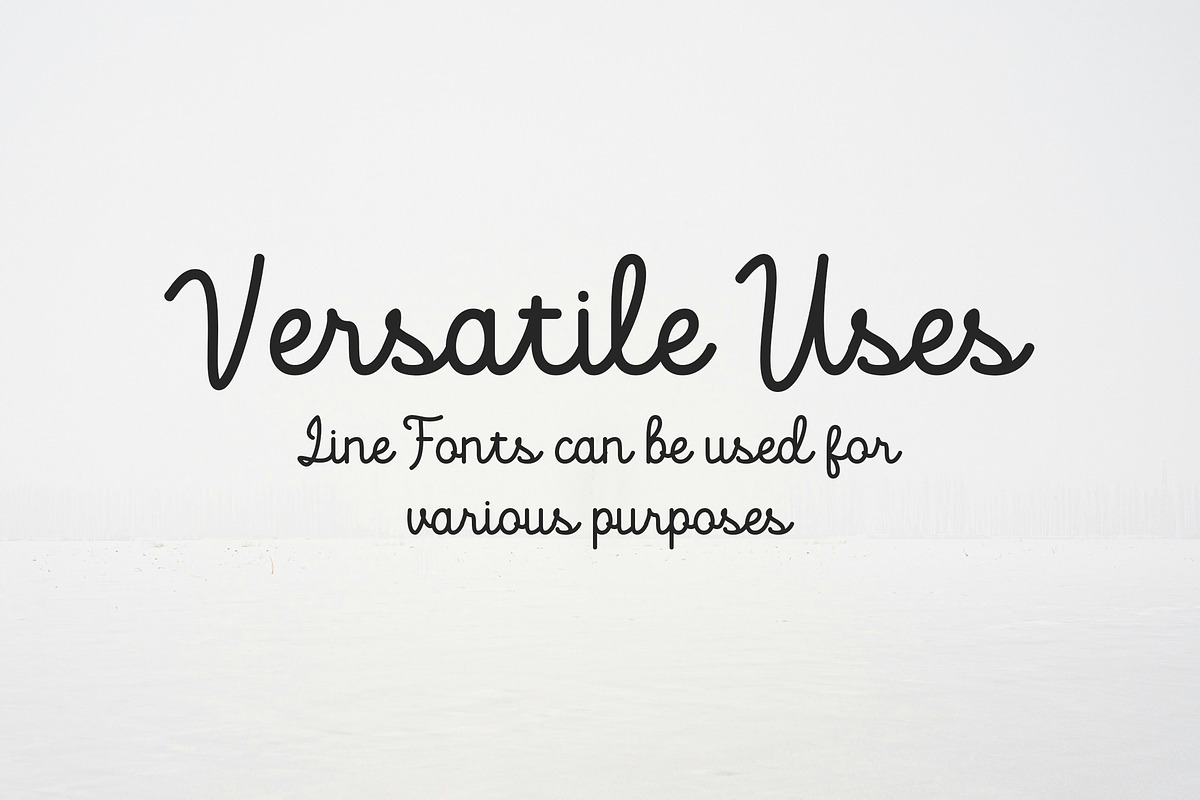 Harmonious - monoline stylish font, a Script Font by Fontcastle (Photo 5 of 5)