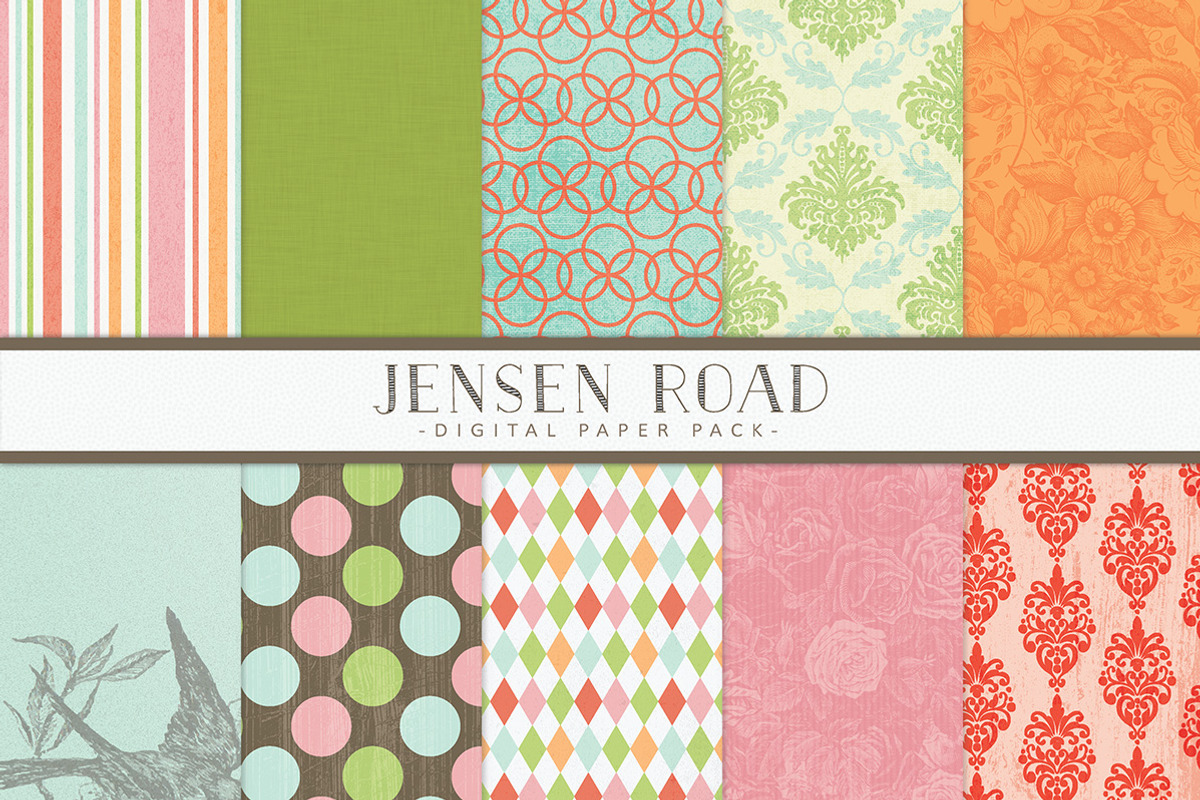 Spring Digital Scrapbook Papers