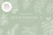 Greenery Sketchbook Illustrations, a Decorative Illustration by Emma Webb Studio (Thumbnail 1 of 7)