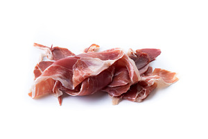 Slices of Spanish Serrano Ham, a Food & Drink Photo by etorres69