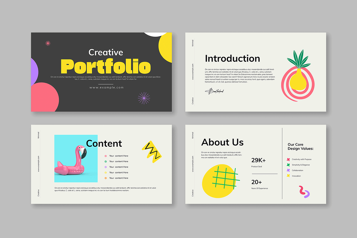 Creative Portfolio Presentation, a Presentation Template by Mighty-Slide (Photo 2 of 5)