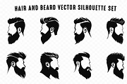 Hair and Beard Vector Silhouette Set, a Person Illustration by Gfx Expert Team (Thumbnail 3 of 3)