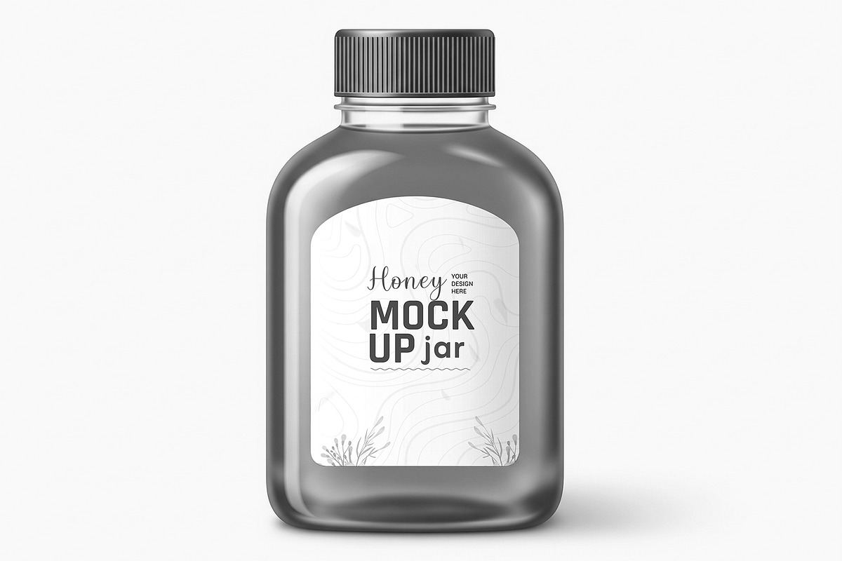 Honey Jar Mockup Template, a Product Mockup by graphypix (Photo 4 of 4)