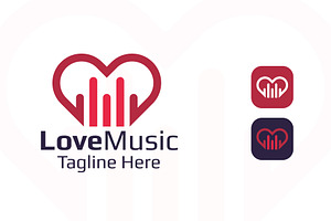 Love Music Logo Template