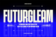 Futurgleam Display Typeface, a Sans Serif Font by graphicook (Thumbnail 1 of 10)