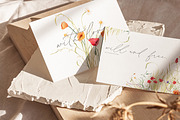 Watercolor wildflower clipart bundle, an Illustration by CarmineType (Thumbnail 2 of 13)