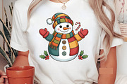 Patchwork Snowman Png, Merry Christm, an Illustration by Designking (Thumbnail 5 of 6)