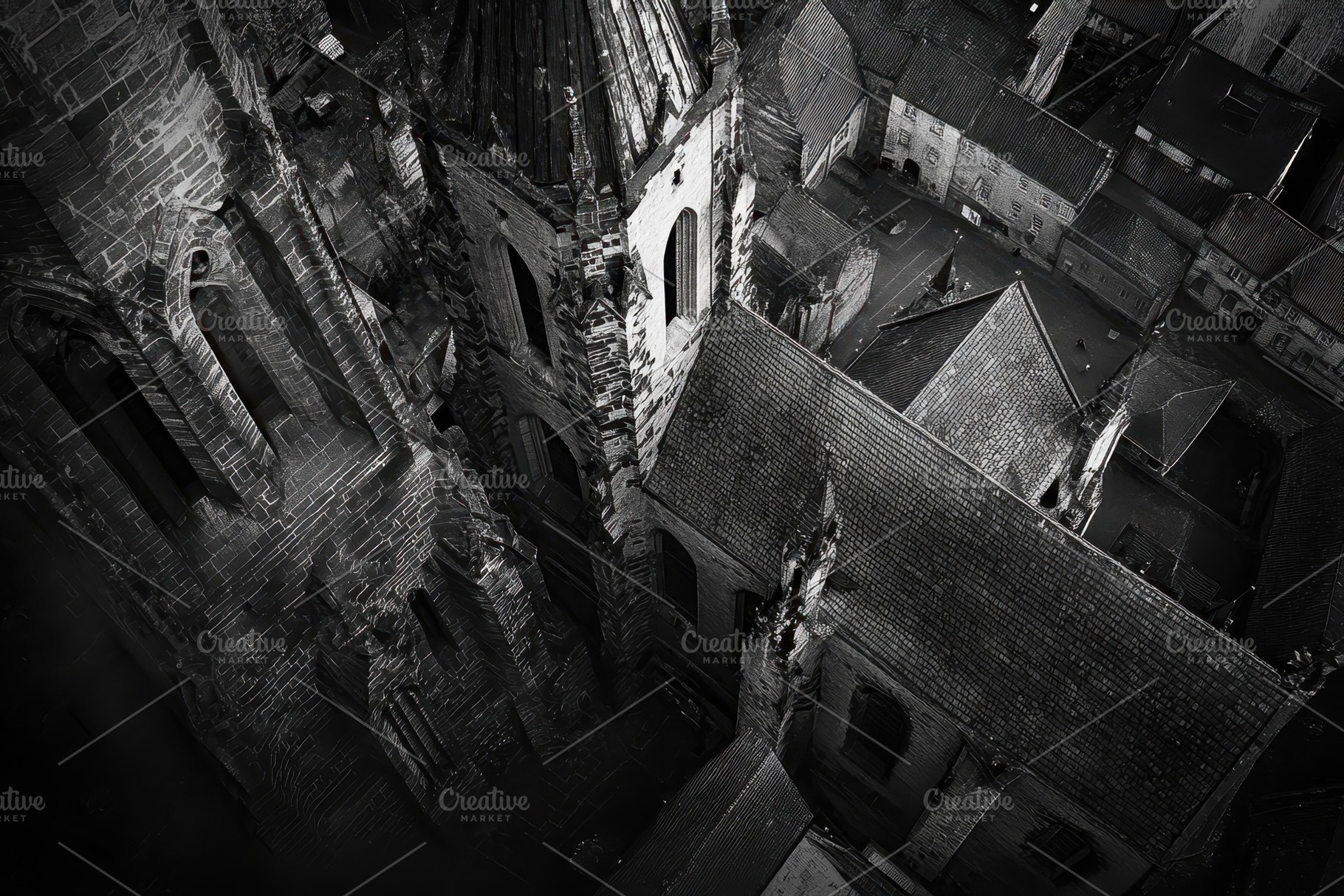 Majestic aerial view of Church of Ou, a Photo by Iftikhar Alam