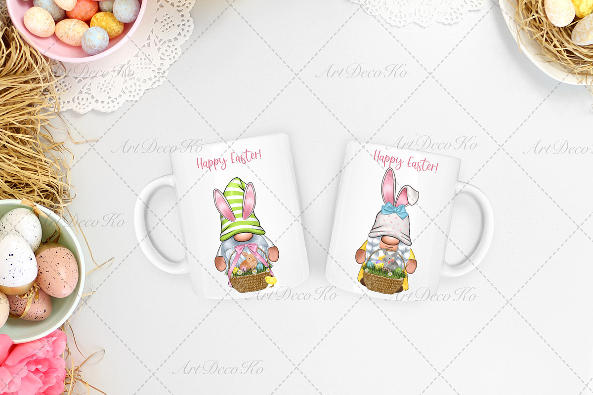 Easter Bunny Gnomes, Easter, a Decorative Illustration by DekoArt (Photo 3 of 4)