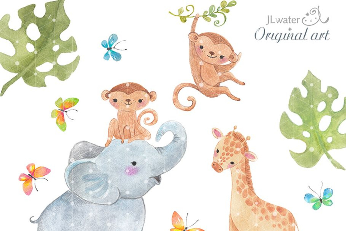 Safari, Jungle Animals, an Animal Illustration by JaneLane (Photo 2 of 2)