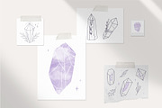 Crystals Stamp Brushes for Procreate, a Brush Add-On by NinaFedorova (Thumbnail 3 of 6)