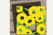 Pineapple Digital Papers, a Pattern Graphic by JennyL Designs (Thumbnail 3 of 5)