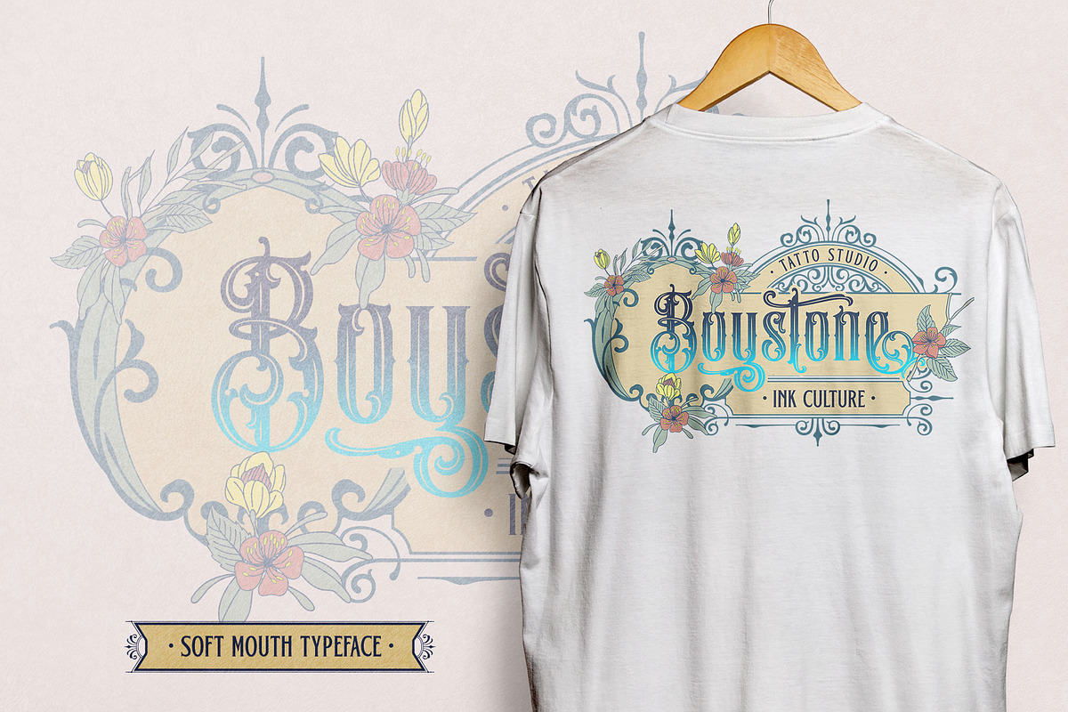 Soft Mouth Victorian Typeface, a Blackletter Font by alit design (Photo 3 of 24)