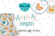 Kids Pattern and Animal Characters, a Pattern Graphic by Pixavics (Thumbnail 1 of 7)