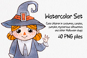 Halloween Watercolor Set, an Illustration by Anna Faun (Thumbnail 2 of 6)