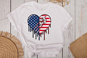 Patriotic Jet Heart 4th of July Png, an Illustration by CraftArtStudio (Thumbnail 2 of 4)